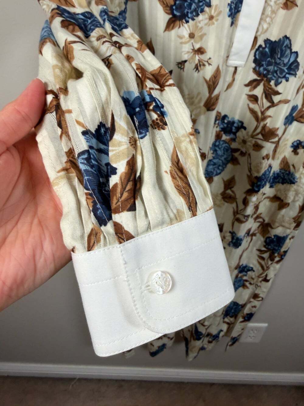 Tory Burch Floral Tunic Dress Size Small Resort Wear Quiet Luxury Coastal - Picture 7 of 14